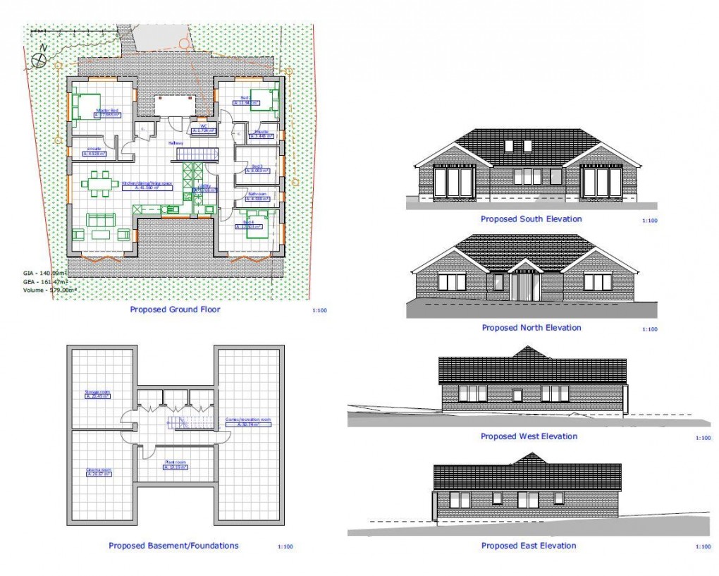 Floorplan for Building Plot with Full Planning Permission at Chestnut Avenue, Westerham