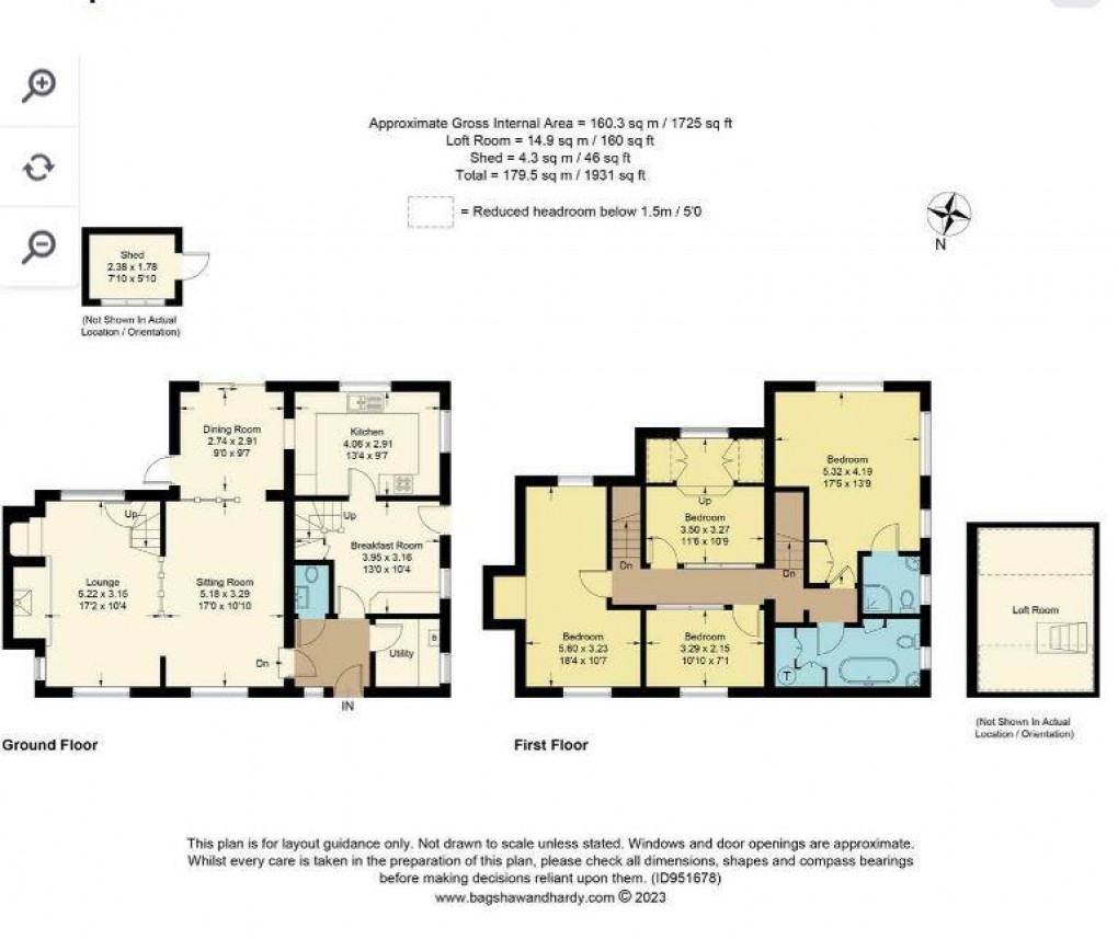 Floorplan for Pains Hill, Limpsfield, Oxted