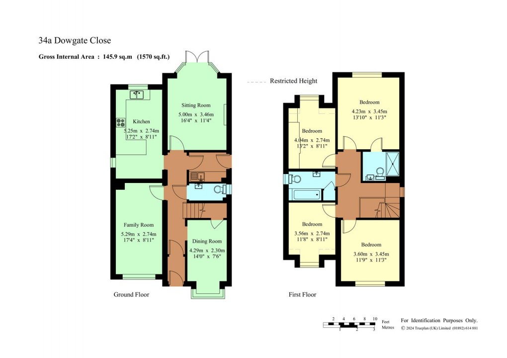 Floorplan for Dowgate Close, Tonbridge