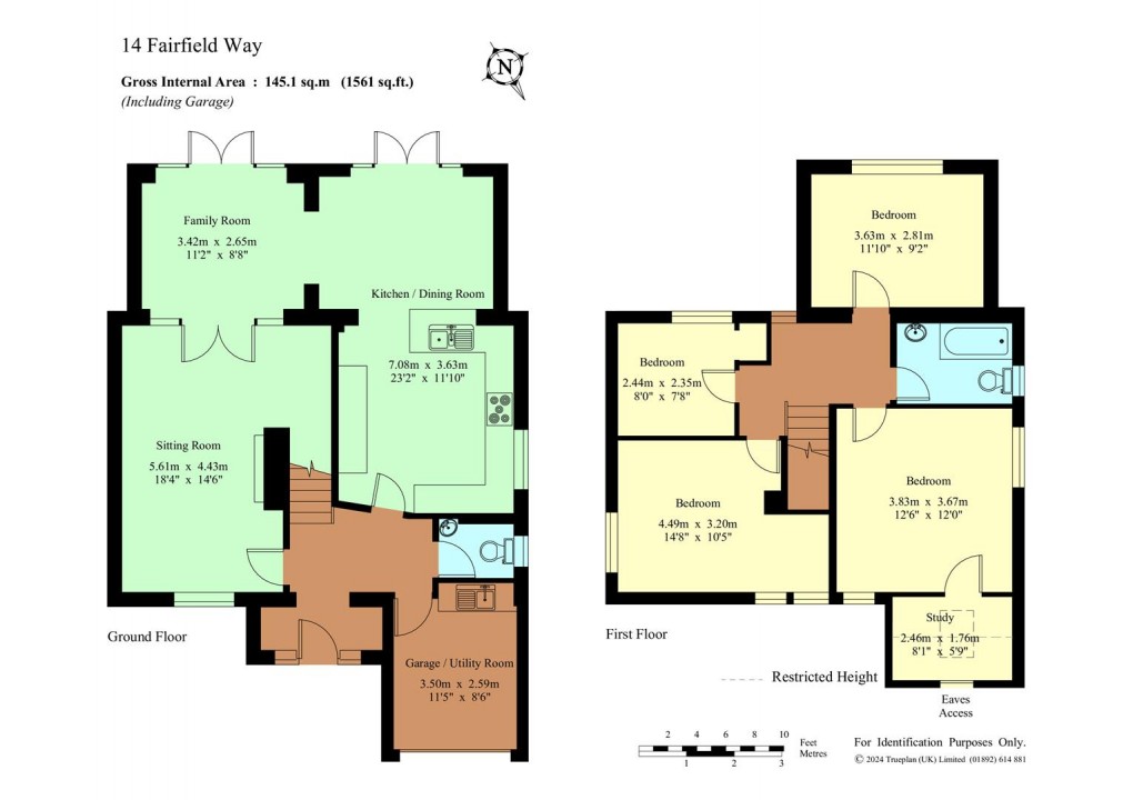 Floorplan for Fairfield Way, Hildenborough,