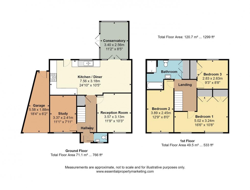 Floorplan for Hillcrest Road, Marlpit Hill, Edenbridge