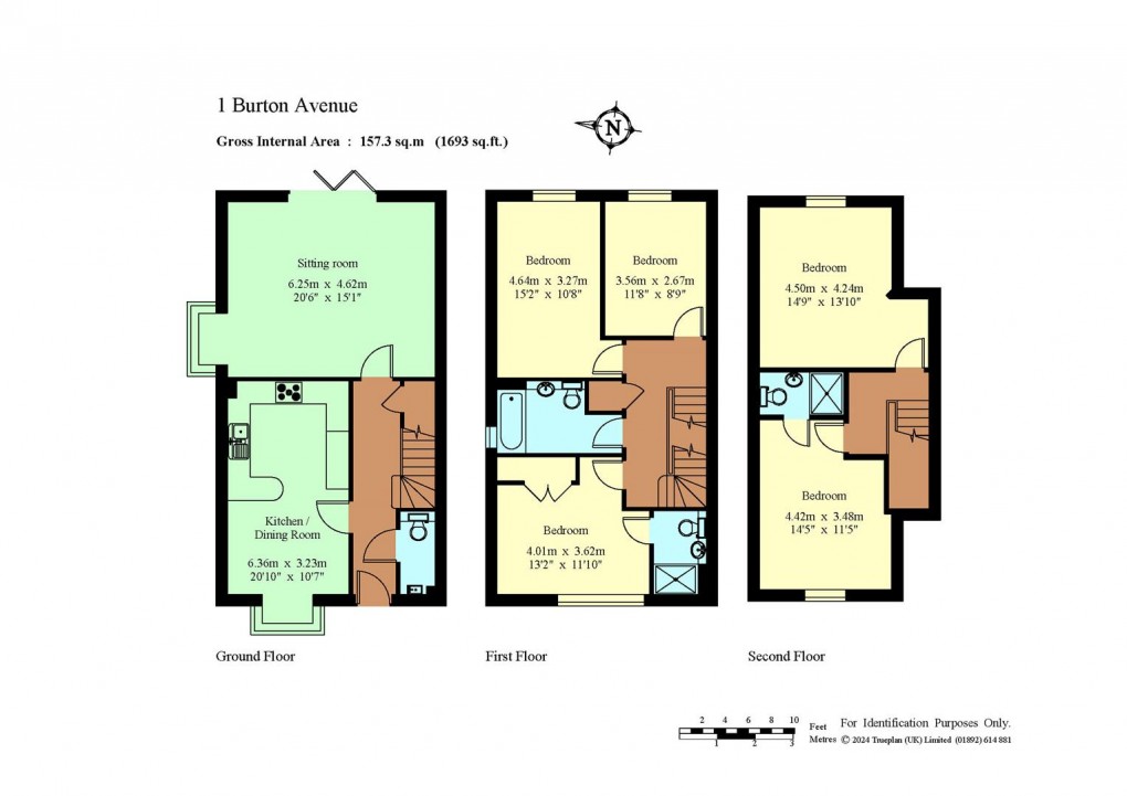 Floorplan for Burton Avenue, Leigh - Chain Free