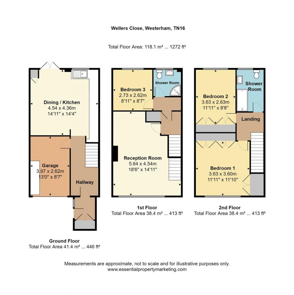 Floorplan for Wellers Close, Westerham