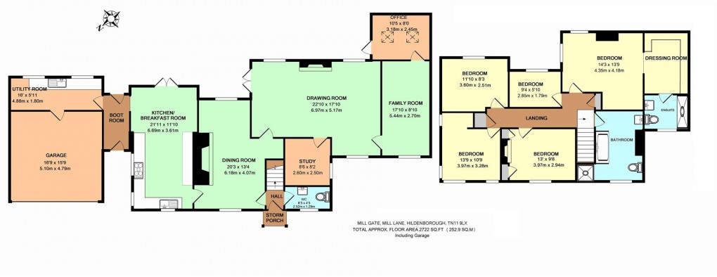 Floorplan for Mill Lane, Hildenborough,