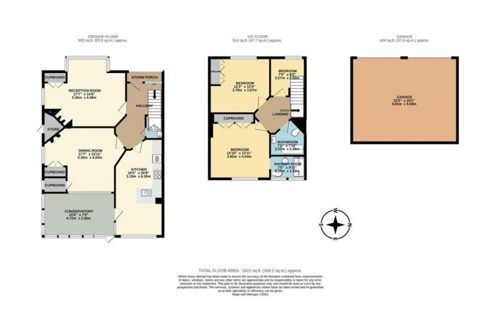 Floorplan for Church Road, Brasted