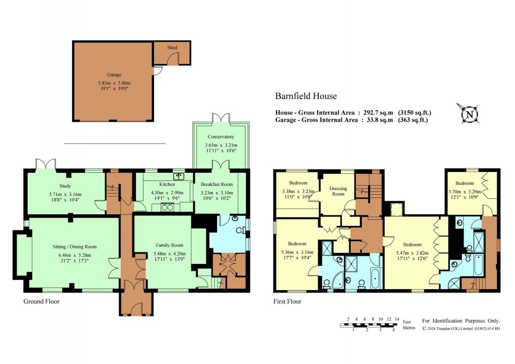 Floorplan for Riding Lane, Hildenborough