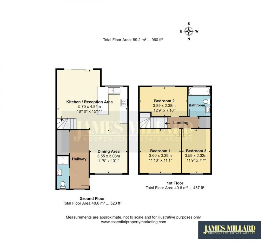 Floorplan for Lucilina Drive, Edenbridge