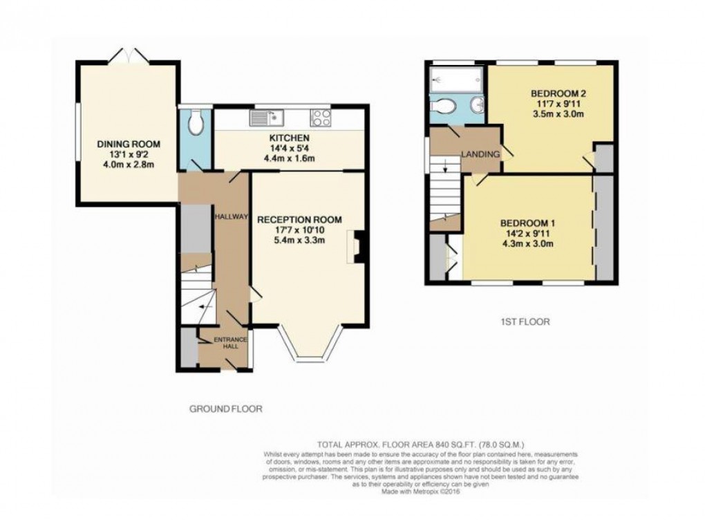 Floorplan for Woodside Road, Sundridge, Sevenoaks