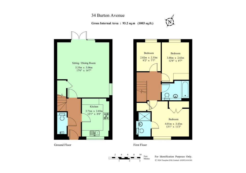 Floorplan for Burton Avenue, Leigh