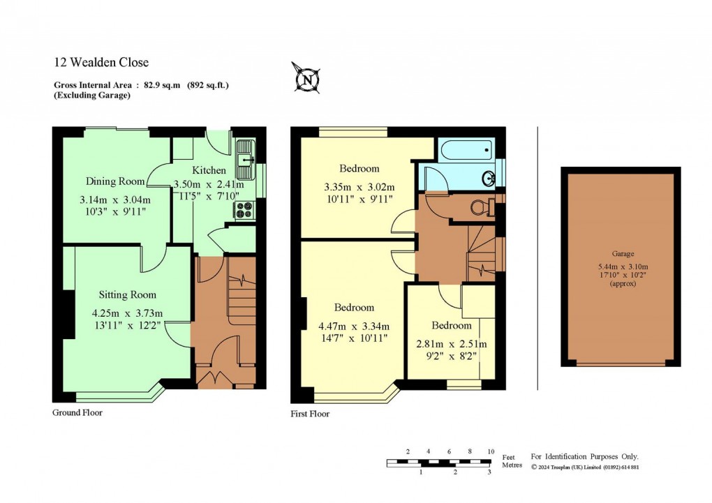 Floorplan for Wealden Close, Hildenborough