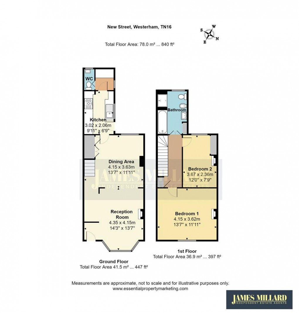 Floorplan for New Street, Westerham