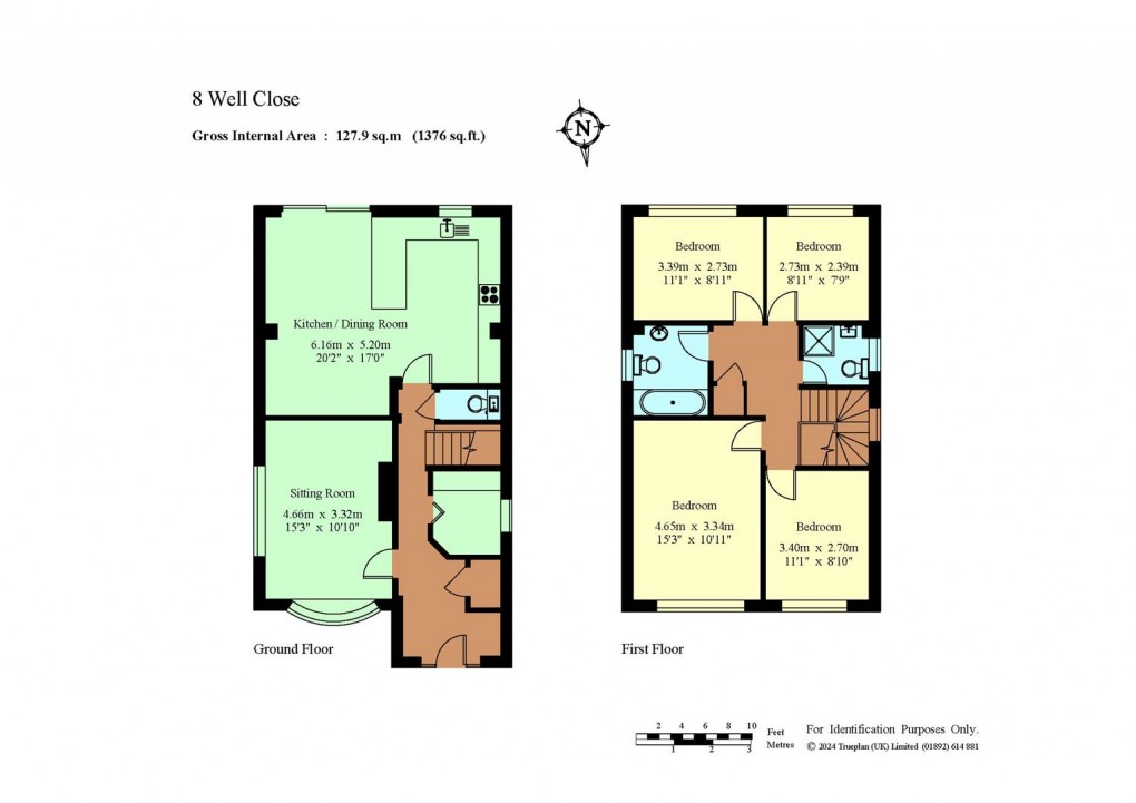 Floorplan for Well Close, Leigh - Chain Free