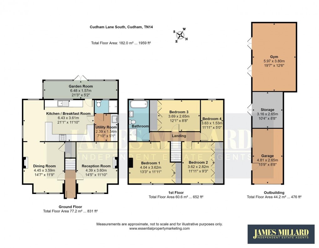 Floorplan for Cudham Lane South, Cudham, Sevenoaks