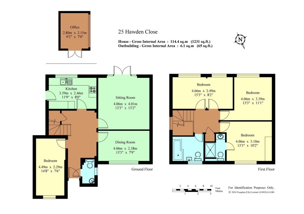 Floorplan for Hawden Close, Hildenborough