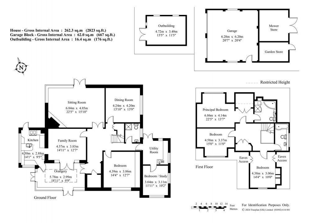 Floorplan for Hosey Hill, French Street, Westerham