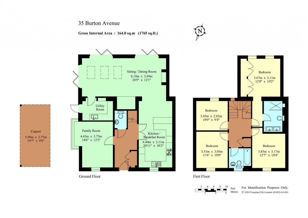 Floorplan for Burton Avenue, Leigh - Chain Free