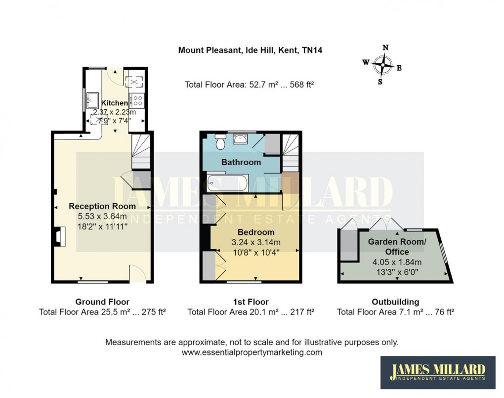 Floorplan for Mount Pleasant, Ide Hill, Sevenoaks