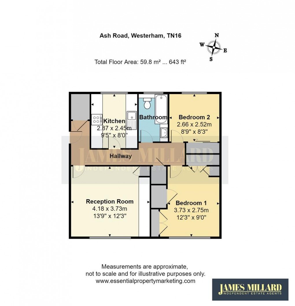 Floorplan for Ash Road, Westerham