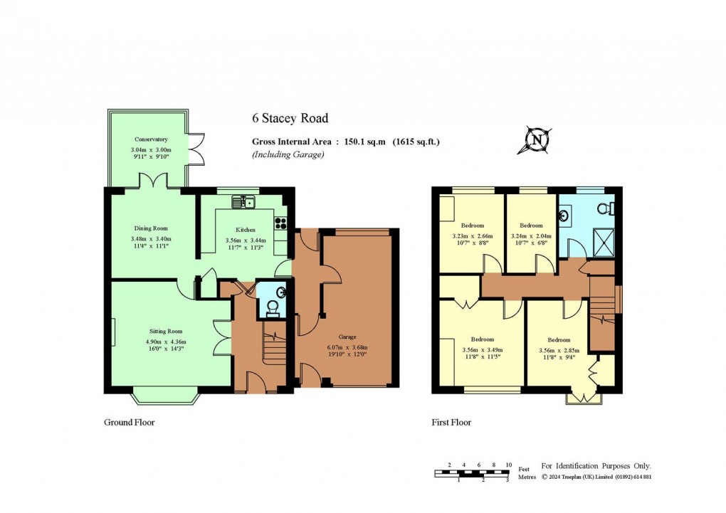 Floorplan for Stacey Road, Tonbridge/Hildenborough Borders - Chain Free