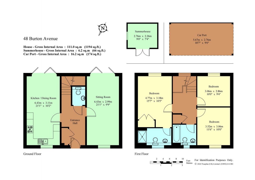 Floorplan for Burton Avenue, Leigh