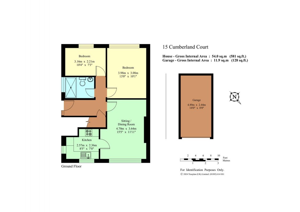 Floorplan for Cumberland Court, Tonbridge/Hildenborough Borders