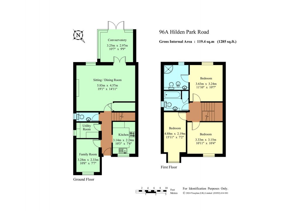 Floorplan for Hilden Park Road, Hildenborough