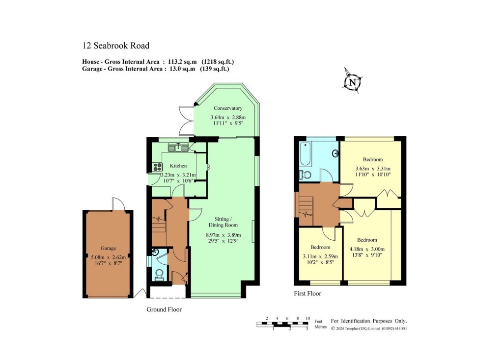 Floorplan for Seabrook Road, Tonbridge