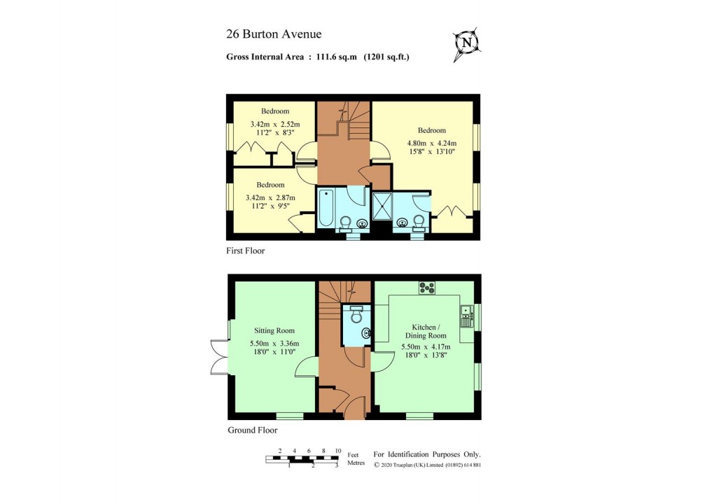 Floorplan for Burton Avenue, Leigh