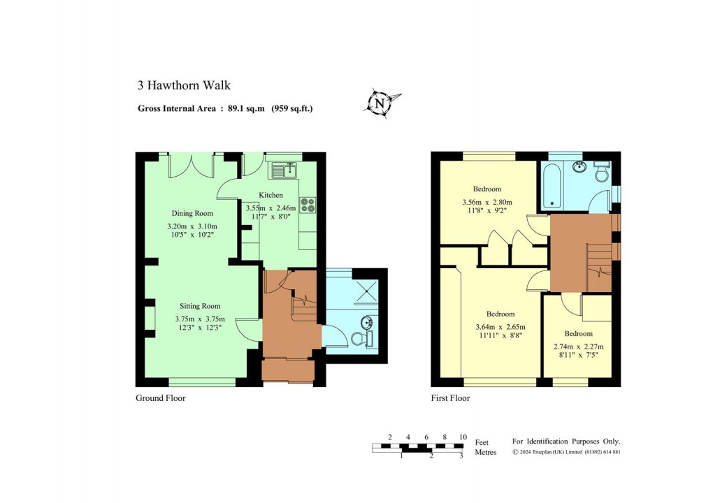 Floorplan for Hawthorn Walk, Tonbridge - Chain Free