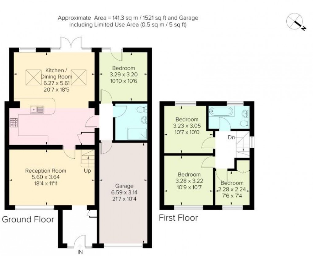 Floorplan for Fellowes Way, Hildenborough