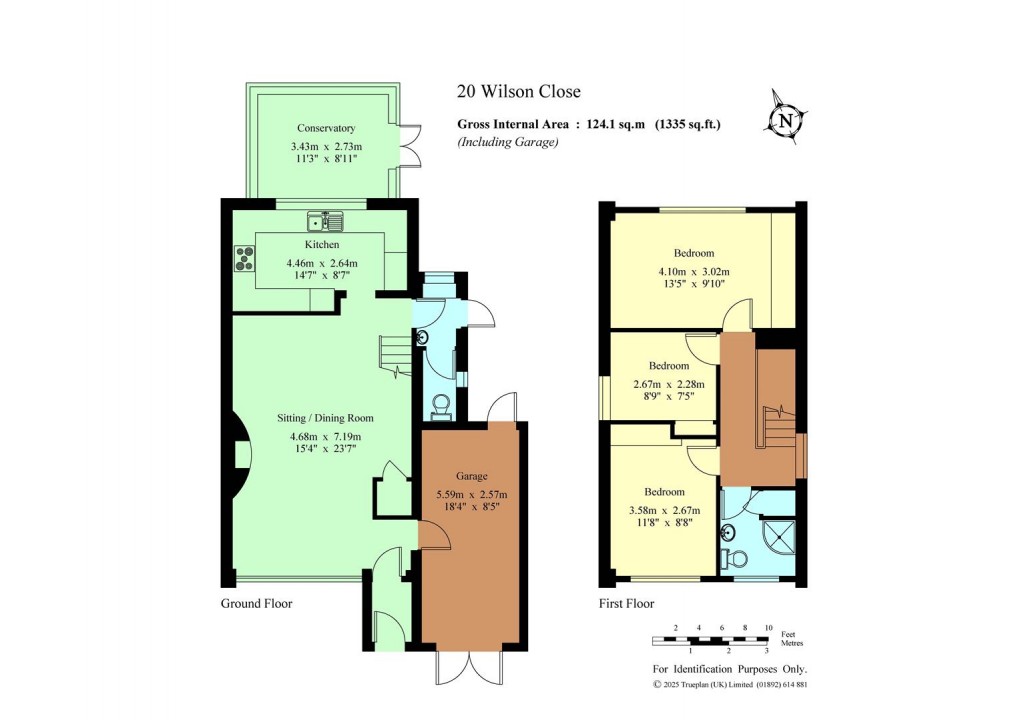 Floorplan for Wilson Close, Hildenborough